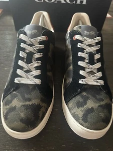 Coach shoes Animal Camo Low Top Sneaker G5110 sz 8 Men - Picture 1 of 5