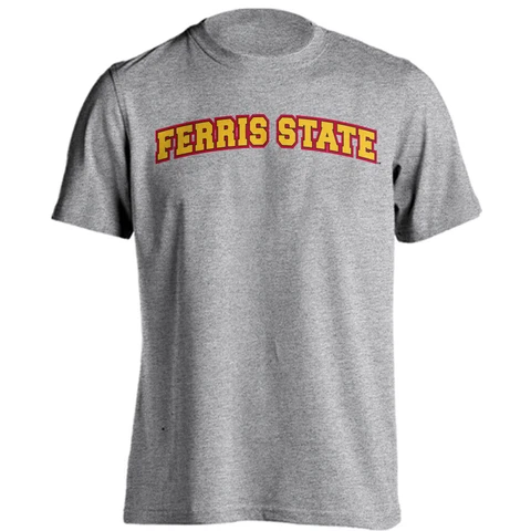 Ferris State University Bulldogs FSU Classic Arch Text Tee Short Sleeve T-Shirt Cover
