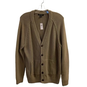 Banana Republic Prato Raglan Men’s Cardigan Tan Modern Giftable Size Medium - Bild 1 von 11