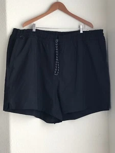 Black Athletic High Waist Shorts 4 way Stretch-tech Women's Curvy Plus size 4X - Picture 1 of 18