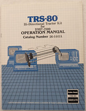 TRS-80 Bi-Directional Tractor Kit For DMP-2100 Operation Manual Only Cat#261441A
