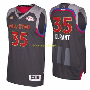 KEVIN DURANT Adidas WARRIORS 2017 West ALL STAR GAME Swingman Jersey S-2XL - Picture 1 of 4