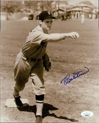 Bobby Doerr Boston Red Sox Signed 8x10 Glossy Photo JSA Authenticated - Image 1 of 2