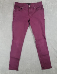 Express Jeans Women's 6 (29x27.5) Burgundy Purple Ankle Jegging Stretch Denim - Picture 1 of 15