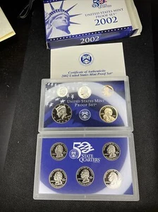2002 US Mint Proof Set - 10 Coins & COA - U613 - Picture 1 of 5