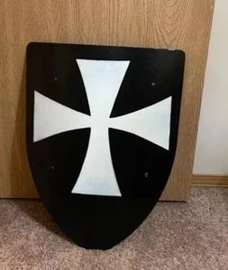 Knights Hospitaller Steel Battle Shield Heater Authentic Battle Handmade Shield - Picture 1 of 4