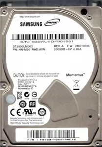 Samsung ST2000LM003 HN-M201RAD/AVN 2TB F/W: 2BC10005 DGT Seagate - Picture 1 of 1
