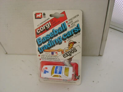 1982 CORGI METTOY #419 FORD MUSTANG COBRA MONTREAL EXPOS BASEBALL TRADING CAR - Image 1 of 3