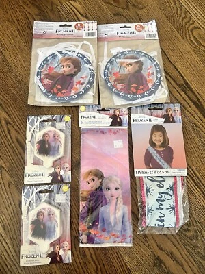 Frozen Party Supplies Kids birthday Elsa Ana decoration bags candle sash pendant Foto 1 de 4