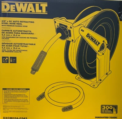 DEWALT DXCM024-0343 3/8 in. x 50 ft. Air Hose Reel New - Image 1 of 4