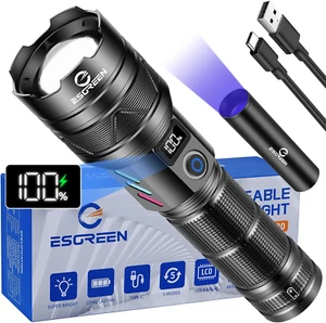 Wiederaufladbare Taschenlampen 1000000 hohe Lumen, große Reichweite 5000 Fuß, superhell LE - Bild 1 von 12
