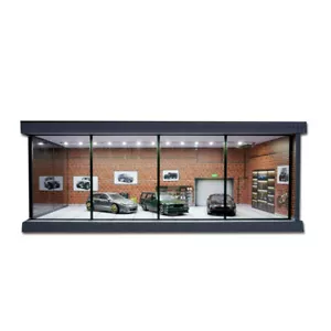 1/64 Diorama Car Garage Model LED Lighting City Workshop Scene Display Model Toy - Picture 1 of 29