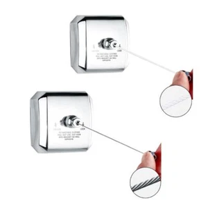 Retractable Clothesline 304 Stainless Steel Nylon with Adjustable Rope String - Picture 1 of 9