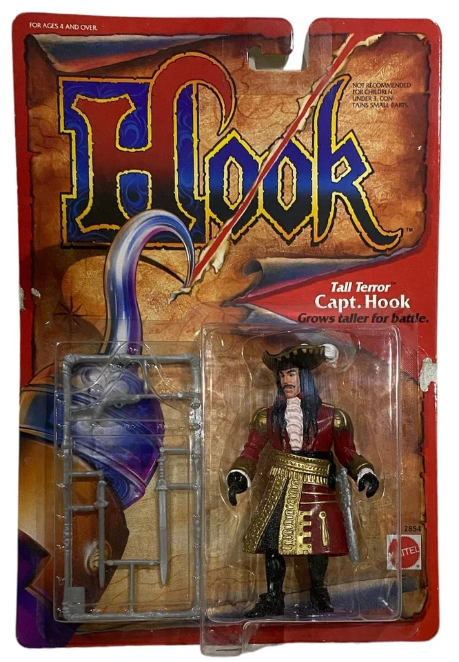Dustin Hoffman Captain Hook Movie Action Figure 1991 Mattel