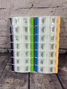 Ezy Dose Medtime Planner Push Buttion 14-Day lg Pill Box Easy to use & Portable - Picture 1 of 10