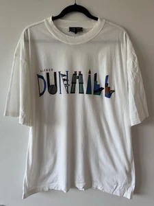 VINTAGE 90s Alfred Dunhill London Explorer Graphic Double Sided Designer T-Shirt - Bild 1 von 6
