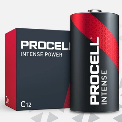 12pc Duracell PROCELL Intense Power PX1400 1.5V C High Performance Alkaline - Image 1 of 4