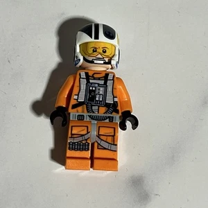 Luke Skywalker LEGO Minifigure Pilot Orange Suit Official Authentic Star Wars - Picture 1 of 6