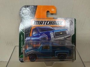 CHEVROLET STEPSIDE 1975 PICKUP BLUE 1:64 MATCHBOX - Foto 1 di 2