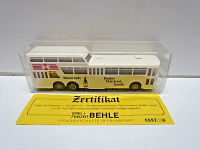 1:87 BREKINA MB O 317 Anderthalbdecker "KAISER FRIEDRICH QUELLE" Zertifikat (D2) - Bild 1 von 4