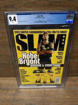 CGC 9.4 slam magazine #66 2/03 Kobe Bryant - Image 1 of 3