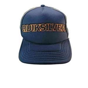 Quicksilver Baseball Cap Hat Black Camo Mesh Adjustable Snap Back - Picture 1 of 11