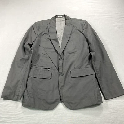 Calvin Klein Blazer мужской маленький серый 2 пуговицы тела подходит костюм спортивное пальто куртка - Изображение 1 из 4