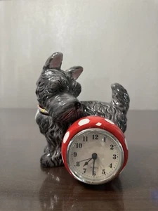 Orologio da scrivania cane Mary Engelbreit Henry Scottie Scottish Terrier ME INK ceramica - Foto 1 di 9