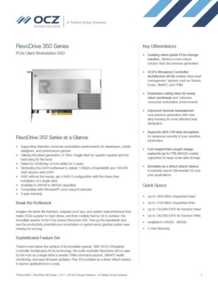 NEW  REVODRIVE 350 SSD | RVD350-FHPX28-960G | 240GB SSD | T13 | F3 - Image 1 of 4