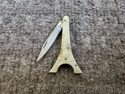 Винтажный карманный нож брелок Эйфелева башня - Изображение 1 из 3