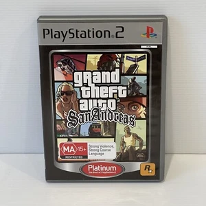 GTA Grand Theft Auto San Andreas Platinum | Playstation 2 PS2 Game PAL Complete - Picture 1 of 7