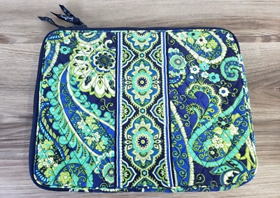 Vera Bradley 14" RHYTHM & BLUES PATTERN  Quilted Laptop Sleeve Zipper Closure - Image 1 of 4