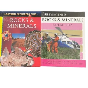 Rocks & Minerals 2 Books DK Eyewitness Laybird Exployers Plus HC - Bild 1 von 23