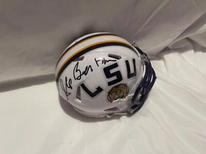 Minicasco firmado LSU Tigers SKIP BERTMAN PRUEBA JSA - Imagen 1 de 4
