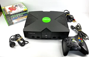 Microsoft Xbox Original Console PAL + Accessories + 8 Games - WORKING - Picture 1 of 12
