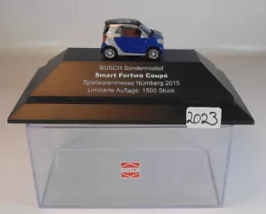 Busch 1/87 no. SoMo Smart Fortwo Coupe Spielwarenmesse Nuremberg 2015 original packaging #2023 - Picture 1 of 1