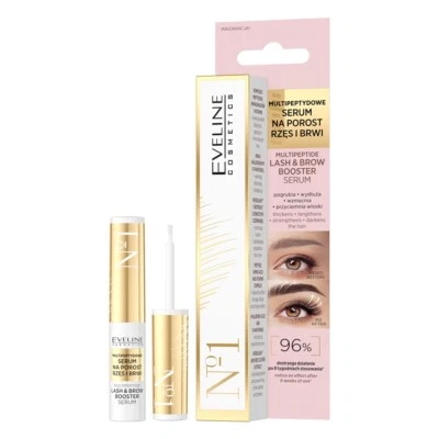 Eveline Multi-Peptide Lash & Brow Booster Serum 4ml - Image 1 of 3