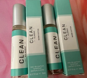 Lot of 2 Clean Classic Warm Cotton EDP MINI Rollerballs .17 oz. each NIB - Picture 1 of 1