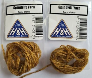 Lot of 2 " Spindrift Yarn " color : BURNT OCHRE ( DIRTY MUSTARD & GOLD/BROWN ) - Bild 1 von 2