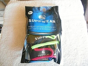 SUPPWEAR DAMEN LEDER GEWICHTHEBEN HANDSCHUHE SET FÜR FITNESSSTUDIO TRAINING GRÖSSE MEDIUM - Bild 1 von 10