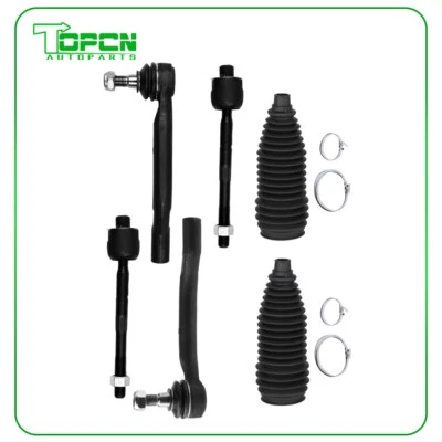 Front Inner & Outer Tie Rod End Bellow Boots For 2001-2008 Acura MDX Honda Pilot Foto 1 de 4