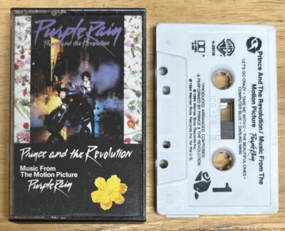 Prince And The Revolution Purple Rain Cassette Tape W425110 (Warner 1984 Used) - Image 1 of 4