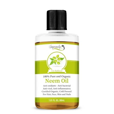 SUPREMELY Pure Natural Neem Oil Carrier Vegan Unrefined Cold Pressed Fast Free Delivery UK
