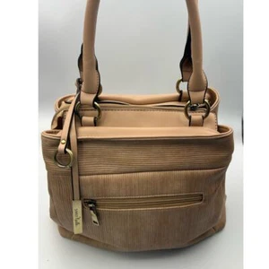 SIMPLY NOELLE DAMENHANDTASCHE FARBE HELLBRAUN GRÖSSE LARGE MIT MESSINGBESCHLÄGEN - Bild 1 von 17