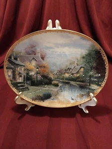 Thomas Kinkade's Lamplight Village Collector Plate Lamplight Brooke 1st Issue - Picture 1 of 5