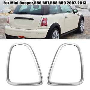 Par de cubiertas de luz trasera cromadas para Mini Cooper R56 R57 R58 R59 - Imagen 1 de 8