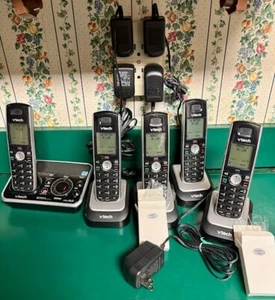 VTech DS6222-5 5.8 GHz Five Handsets Single Line Cordless Phone - Picture 1 of 8