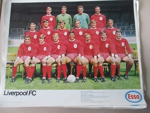 1969 ESSO single sided Poster 12" x 15" Liverpool FC - Picture 1 of 1