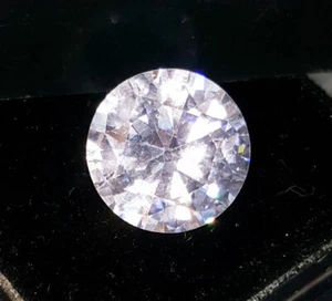 6.20 Ct Loose Gemstone Zircon Round Diamond Cut For Ring Size Transparent Gem - Picture 1 of 7