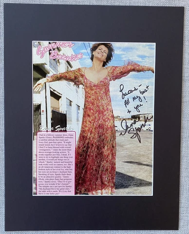 Dana Sparks Signed In Person 11x14 Matted Autographed Photo - Authentic Cover